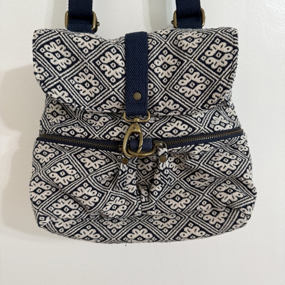 Fat Face Backpack Bag Multifunctional Fabric Flor… - image 2